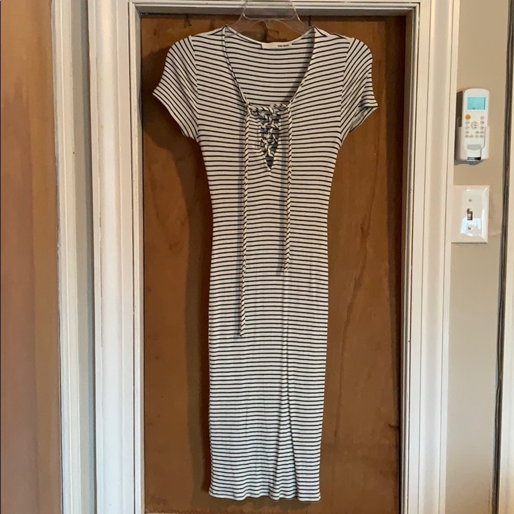 Urban Outfitters Midi Laceup Dress